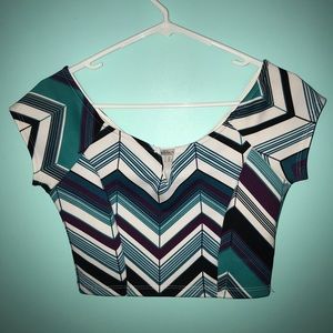 Charlotte Russe short-sleeve crop top